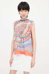 Hermès Silk Le Jardin De La Maharani Top