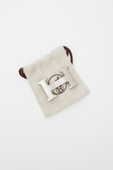 Hermès Silver H Logo Belt Buckle