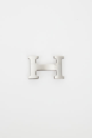 Hermès Silver H Logo Belt Buckle