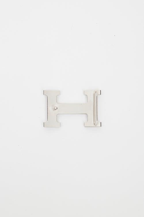 Hermès Silver H Logo Belt Buckle