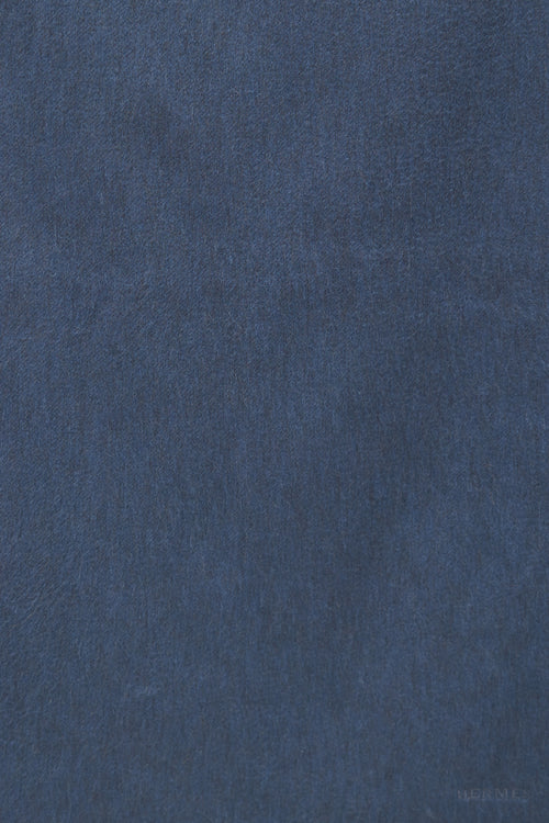 Hermès Slate Blue Cashmere Fringe Scarf