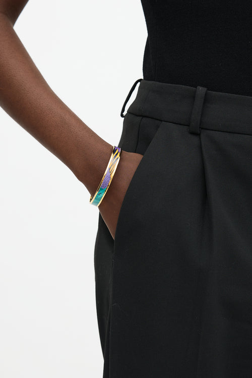Hermès Enamel Les Perroquets Bangle