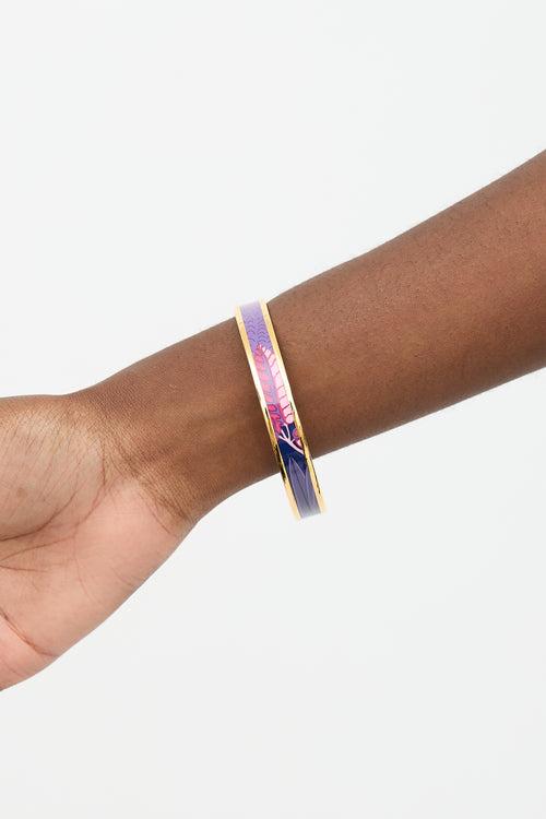 Hermès Enamel Les Perroquets Bangle