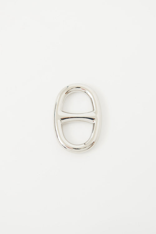 Hermès Silver Chaine D'Ancre Scarf 90 Ring
