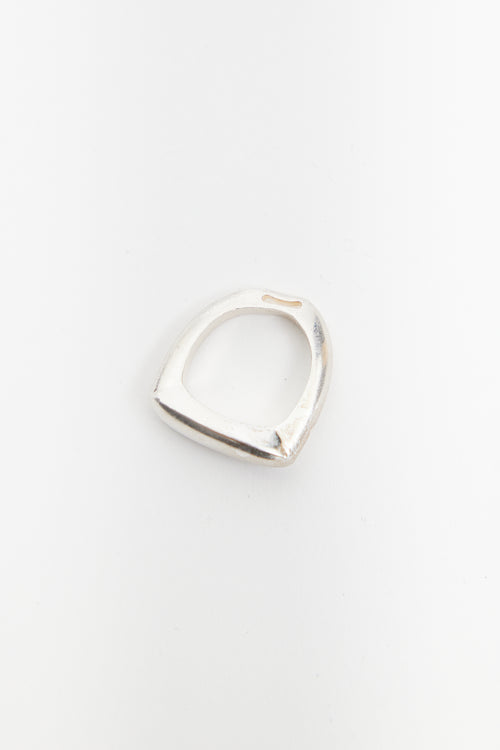 Hermès Sterling Silver Signet Ring