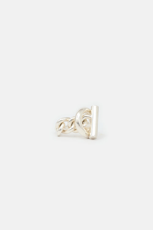 Hermès Sterling Silver Small Croisette Ring