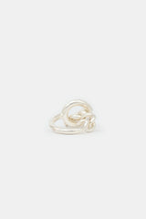 Hermès Sterling Silver Small Croisette Ring