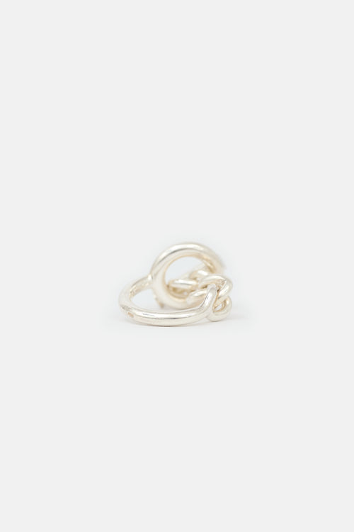 Hermès Sterling Silver Small Croisette Ring