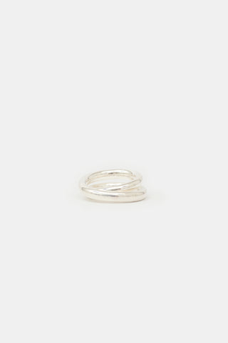 Hermès Sterling Silver Vertige Ring