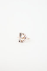 Hermès Sterling Silver Echappee Ring