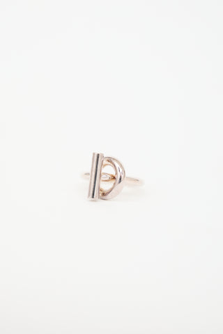 Hermès Sterling Silver Echappee Ring