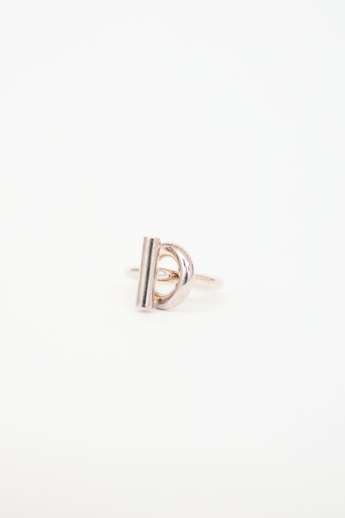 Hermès Sterling Silver Echappee Ring