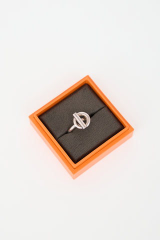 Hermès Sterling Silver Echappee Ring