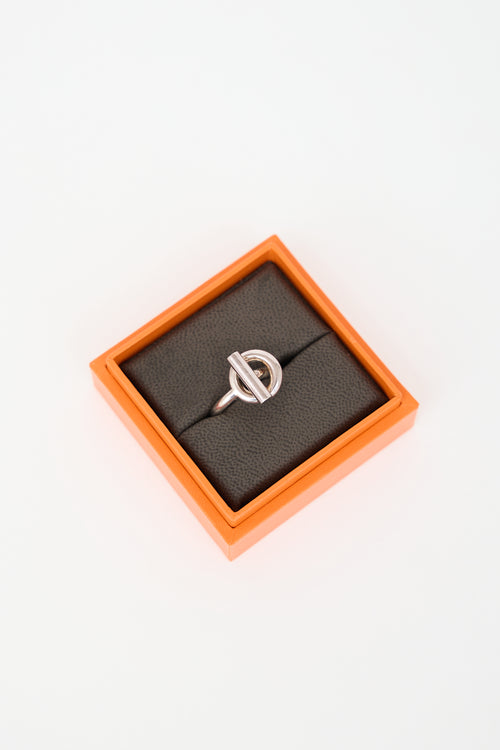 Hermès Sterling Silver Echappee Ring