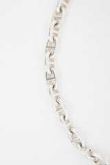 Hermès Sterling Silver Large Chain D'Ancre Necklace
