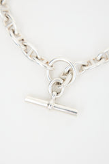 Hermès Sterling Silver Large Chain D'Ancre Necklace