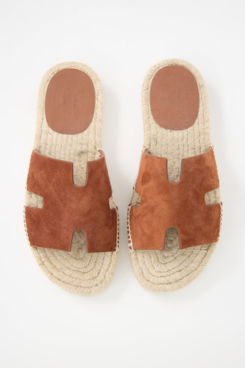 Hermès Suede Antigua Espadrille