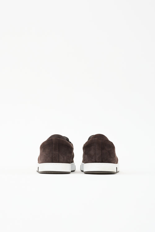Hermès Suede Lucky Slip On Sneaker
