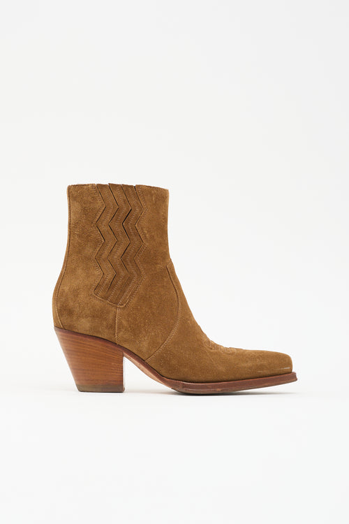 Hermès Suede Vegas Ankle Boot