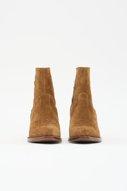 Hermès Suede Vegas Ankle Boot