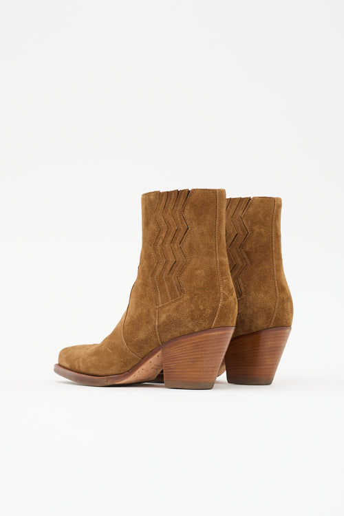 Hermès Suede Vegas Ankle Boot