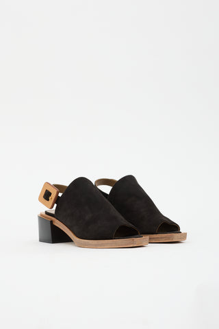Hermès Suede Slingback Heel
