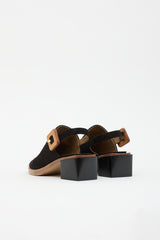 Hermès Suede Slingback Heel