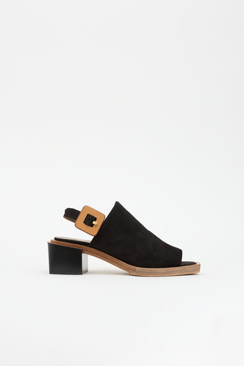 Hermès Suede Slingback Heel
