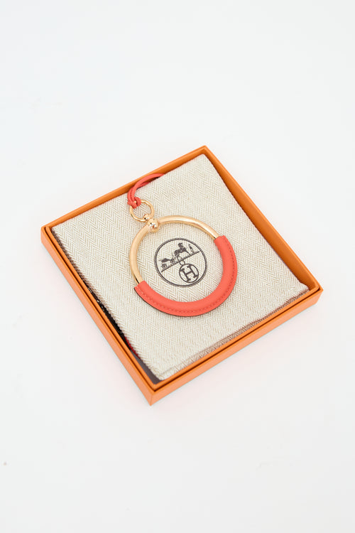 Hermès Swift Leather Loop Pendant Necklace