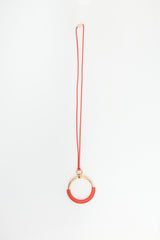 Hermès Swift Leather Loop Pendant Necklace