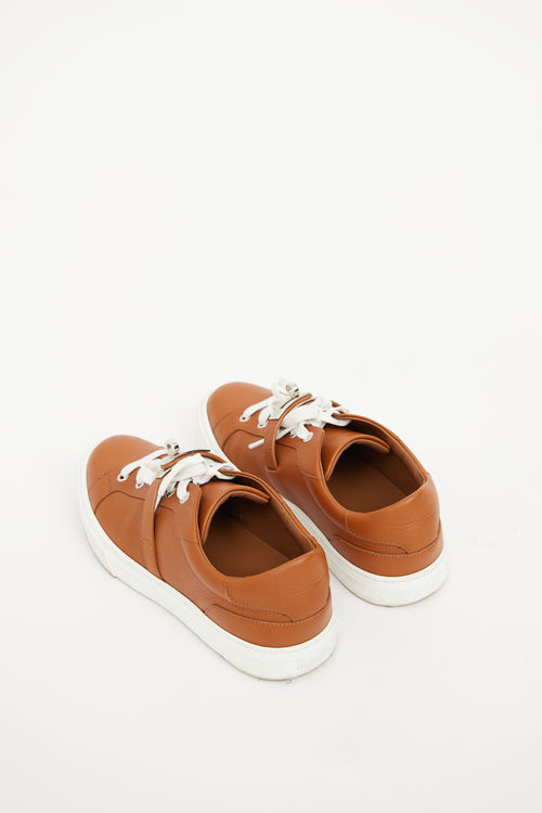 Hermès Tan Leather Day Low Top Sneaker