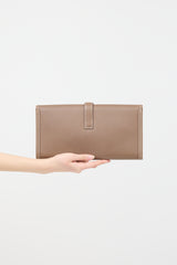 Hermès 2009 Etoupe Swift Jige Elan 29 Clutch