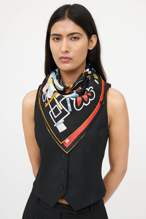 Hermès Silk Tea for Two Scarf