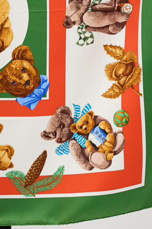 Hermès Silk Confidents Des Coeurs 90 Scarf