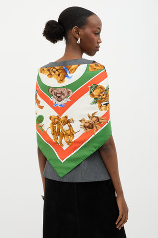 Hermès Silk Confidents Des Coeurs 90 Scarf