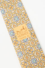 Hermès Silk Tile Print Tie