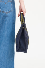 Hermès Toile Herline Fourre Tout Bag