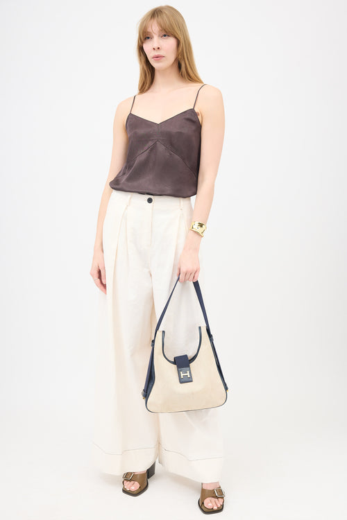 Hermès Vintage Canvas Tsako Bag