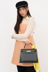 Hermès Vintage Noir Box Kelly Sellier 28 Bag