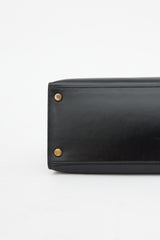 Hermès Vintage Noir Box Kelly Sellier 28 Bag