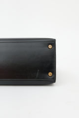 Hermès Vintage Noir Box Kelly Sellier 28 Bag