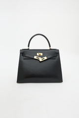 Hermès Vintage Noir Box Kelly Sellier 28 Bag