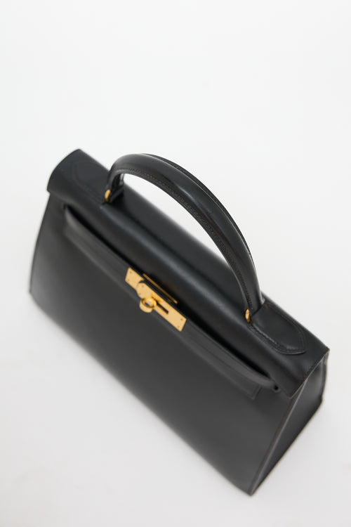 Hermès Vintage Noir Box Kelly Sellier 28 Bag