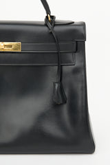 Hermès Vintage Noir H Box Kelly Sellier 32 Bag