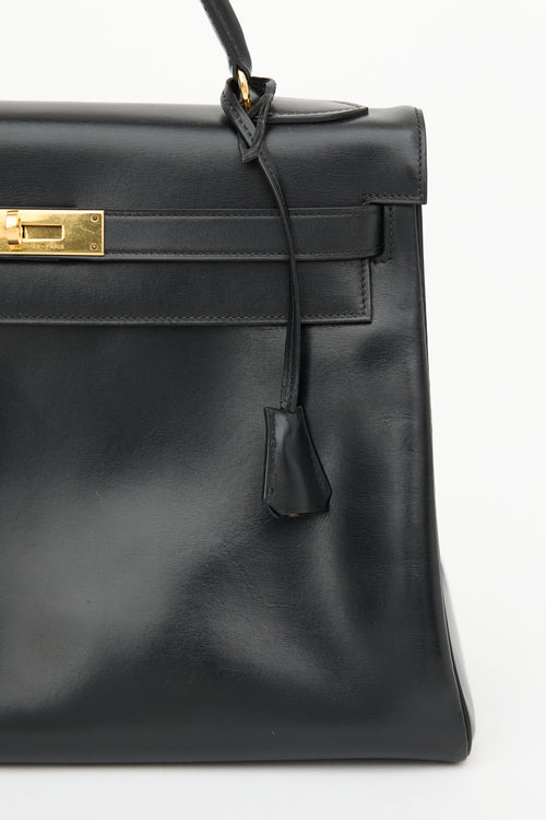 Hermès Vintage Noir H Box Kelly Sellier 32 Bag