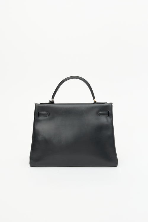 Hermès Vintage Noir H Box Kelly Sellier 32 Bag