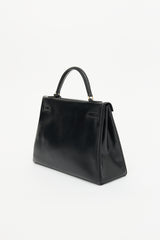 Hermès Vintage Noir H Box Kelly Sellier 32 Bag