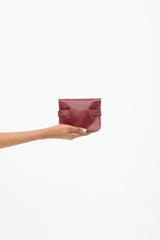 Hermès Vintage Rouge H Box Leather Pochette Belt Bag