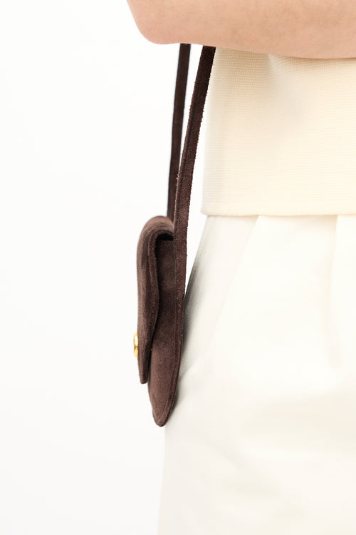 Hermès Vintage Suede Pola Bag
