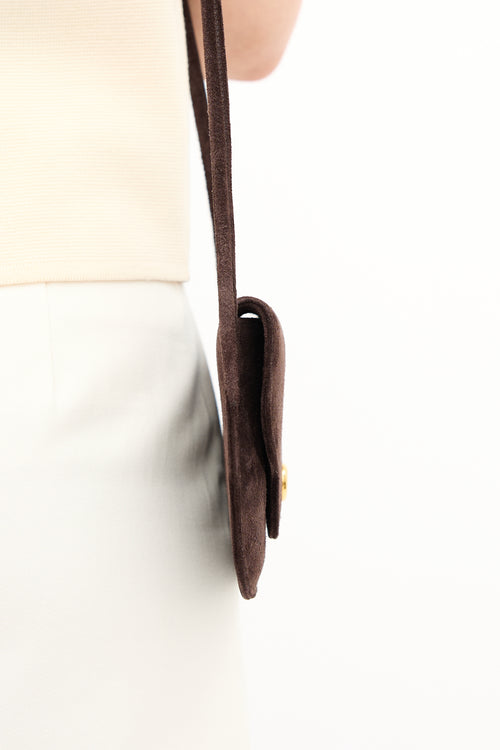 Hermès Vintage Suede Pola Bag
